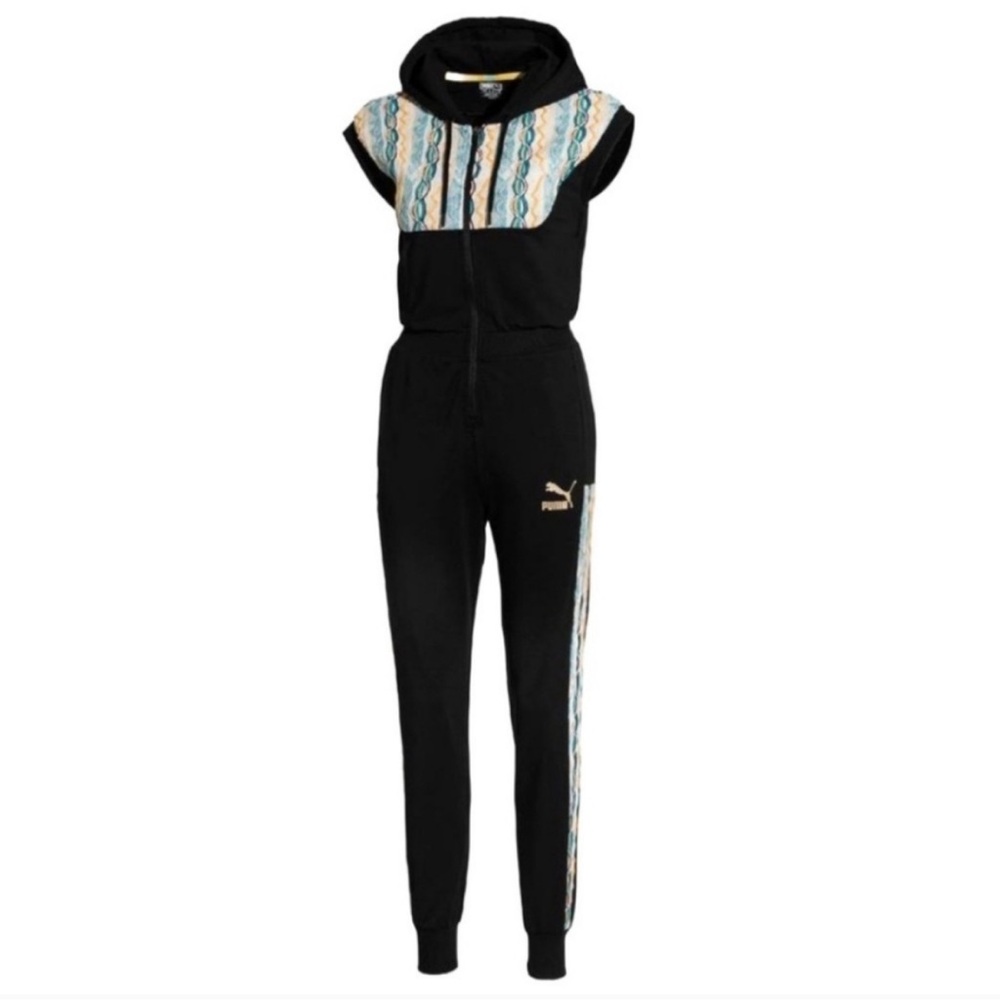 PUMA x COOGI Knit Zip-Up Track Jumpsuit Small